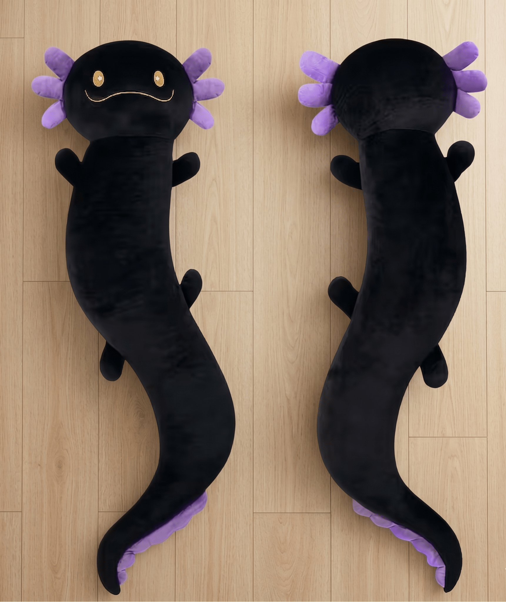 Giant Axolotl Plush with Glow in the Dark | Oversized Stuffed Animal Body Pillow for Kids | Soft Huggable Axolotl Toy | Birthday Gift Ages 4+-7